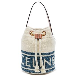 Céline Borsa bucket con coulisse Celine Blue Teen Plein Soleil Canvas