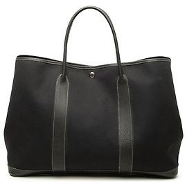 Hermès Garden Party 39 aus Toile und Negonda Schwarz