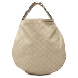Gucci Brown Guccissima Horsebit Wave Hobo