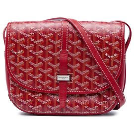 Goyard Red Goyardine Belvedere II PM