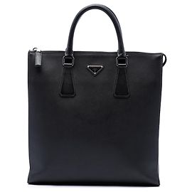 Prada Tote North South in Saffiano Nero