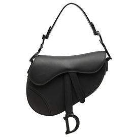 Borsa Saddle Dior Mini in vitello ultra opaco nero