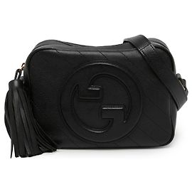 Gucci Blondie Crossbody en piel de becerro negra Small