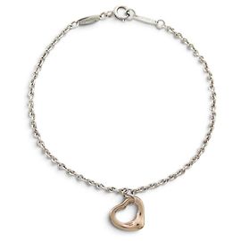 Tiffany & Co BRACCIALE TIFFANY OPEN HEART ELSA PERETTI ARGENTO MASSICCIO 925 E ORO ROSA 18K