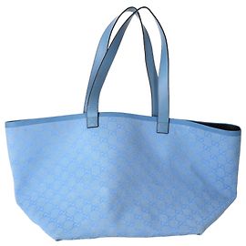 Borsa Tote Gucci Medium Totissima in tela blu