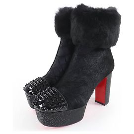 Stivaletti Christian Louboutin BENICHOCHOTTE 110 in pelle verniciata