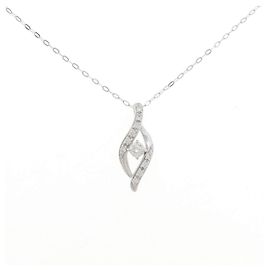 Autre Marque Collar de oro blanco Au750 y diamantes