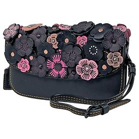 Coach Black Multi-Color Clutch Tasche