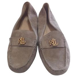 Lauren Ralph Lauren beige Wildleder-Loafer