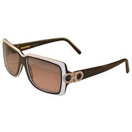 Salvatore Ferragamo Gafas de Sol 2069 de Acetato Blanco y Negro
