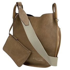 Borsa a tracolla Yves Saint Laurent in camoscio marrone