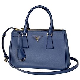 Borsa Prada Galleria Small in blu