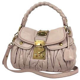 Borsa a mano Miu Miu in pelle rosa