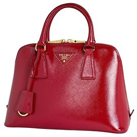 Borsa a mano Prada in pelle rossa