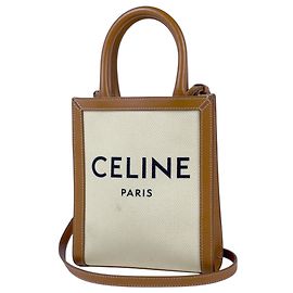 Céline Celine Mini Vertical Cabas Bolso Tote 2-Way
