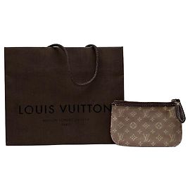 Portamonete Vintage Louis Vuitton Monogram Mini Lin primi anni 2000 Blush Pink