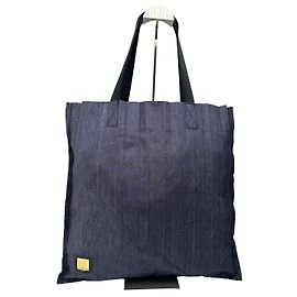 Tote bag in tessuto Vintage Issey Miyake Reality Lab Blu scuro Viola