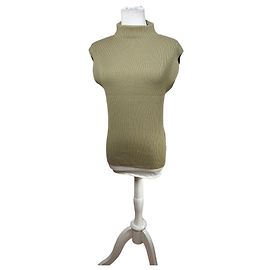 Vintage Loewe Sleeveless Turtleneck Sweater Light Olive M