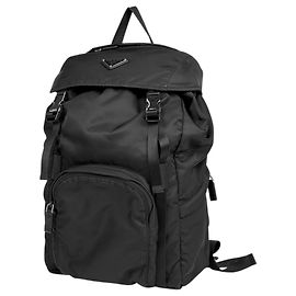 Prada Women's Black Nylon and Leather Backpack