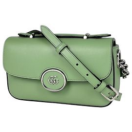 Borsa a tracolla in pelle Gucci Petite GG Double G