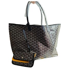Goyard Saint Louis GM Tote Bag e Pochette - Tela Rivestita Marrone