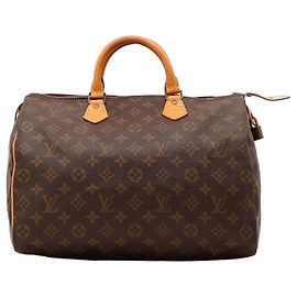 Borsa a mano Louis Vuitton Speedy 30 Monogram Canvas Brown