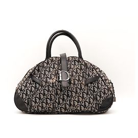 Dior Monogram Boston Bag Canvas Leather