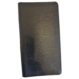 Louis Vuitton Portafoglio Brazza in pelle Epi nera