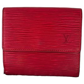 Portafoglio Louis Vuitton Epi Rosso