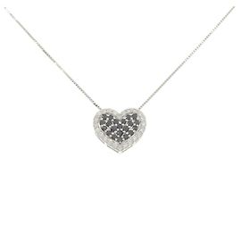 Autre Marque Collana Cuore Diamanti 2way Au750