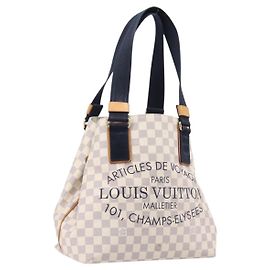 LOUIS VUITTON Damier Azur Plan Soleil Cabas PM Tote Bag N41179 LV