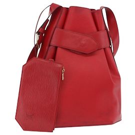 LOUIS VUITTON Epi Sac Depaule GM Shoulder Bag Red M80197 LV