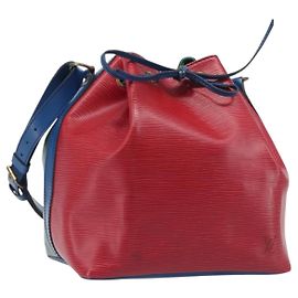 LOUIS VUITTON Epi Petit Noe Tasche Tricolor Grün Rot blau M44147 LV