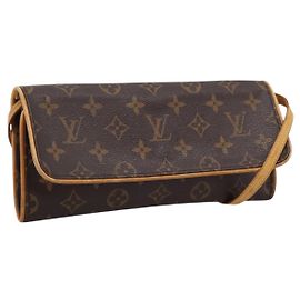 LOUIS VUITTON Monogram Pochette Twin GM Shoulder Bag M51852 LV