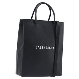 Balenciaga Shopping Tote XXS Hand Bag Leather 2way Black 757776