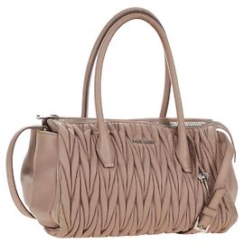 Miu Miu Matelasse Hand Bag Leather 2way Pink Silver