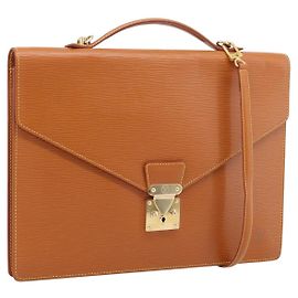LOUIS VUITTON Epi Porte Documents Bandouliere Bag Zipangu M54468 LV