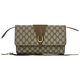 Borsa a tracolla in pelle Gucci Vintage GG Logo