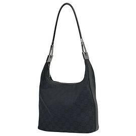 Borsa a tracolla Gucci in tela GG nera