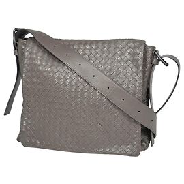Borsa a tracolla Bottega Veneta in pelle Intrecciato beige