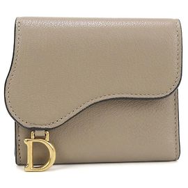 Christian Dior Tri-fold Wallet in Beige