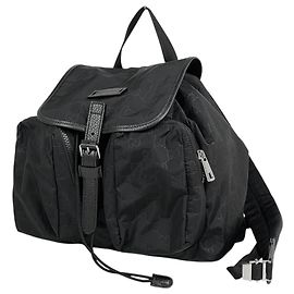 Gucci Rucksack aus schwarzem Nylon und Leder