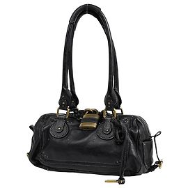 Borsa a mano Chloé Paddington in pelle nera