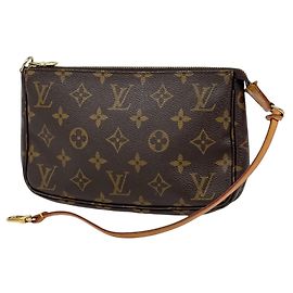 Louis Vuitton Pochette Accessoires Pouch in Monogram Brown
