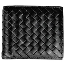 Portafoglio bi-fold in pelle Intrecciato Bottega Veneta