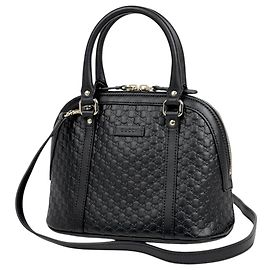 Borsa Gucci Microguccissima 2WAY Shima Leather Black
