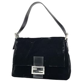 Borsa a spalla Fendi Zucca Logo Mamma Baguette