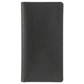 Portafoglio bi-fold Louis Vuitton in pelle Taiga