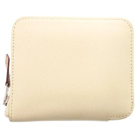 Hermès Hermes Azap Compact Münzbeutel in White