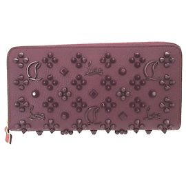 Portamonete in pelle borchiata Panettone Christian Louboutin